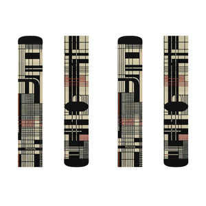 Marketing Stylish Graphic Sublimation Socks | Trendy Colorful Patterned Design